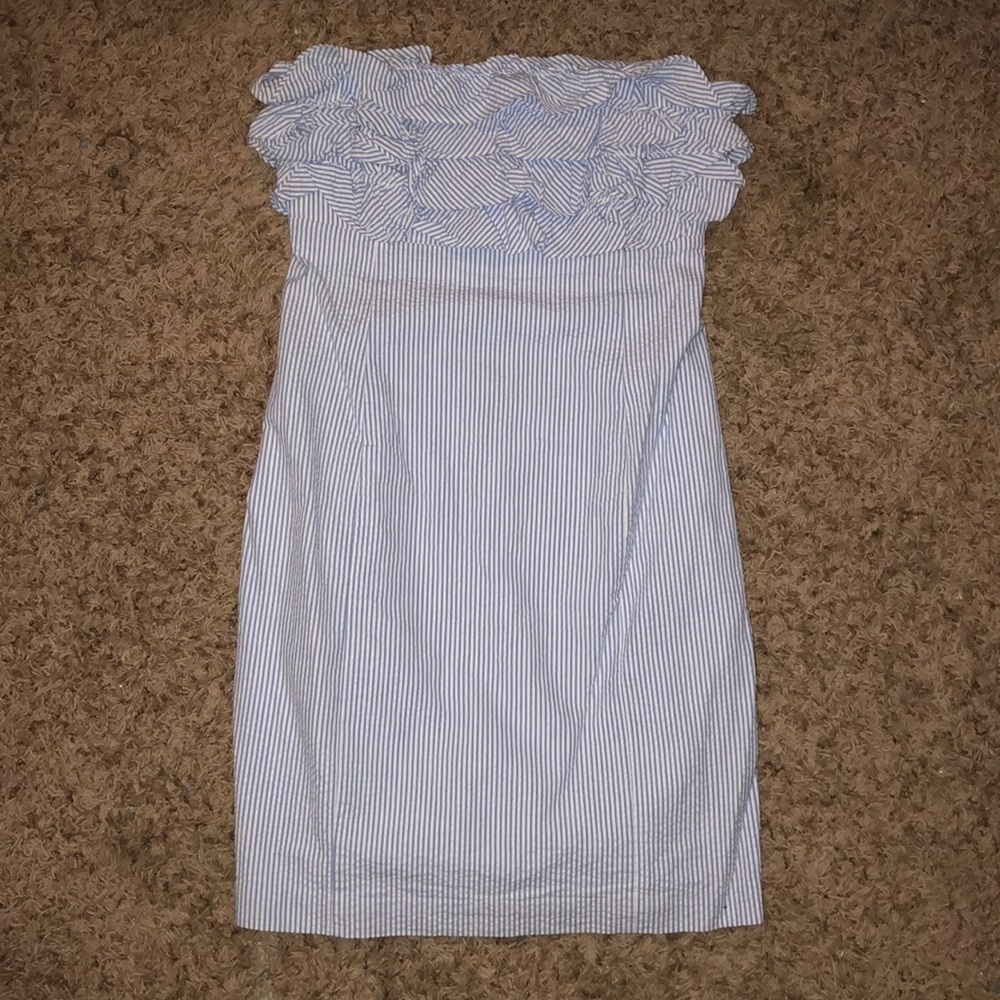 BEAUTIFUL Vineyard Vines Seersucker Ruffle Dress